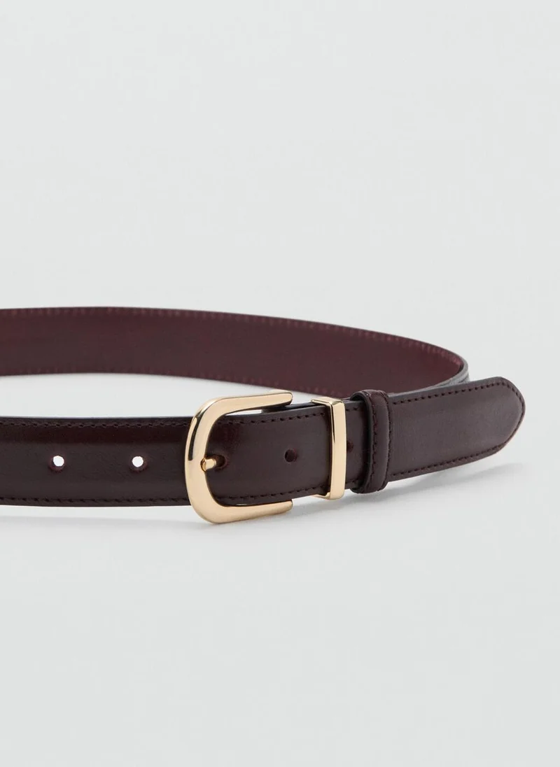 MANGO  Buckle leather belt for Women | Best Price UAE